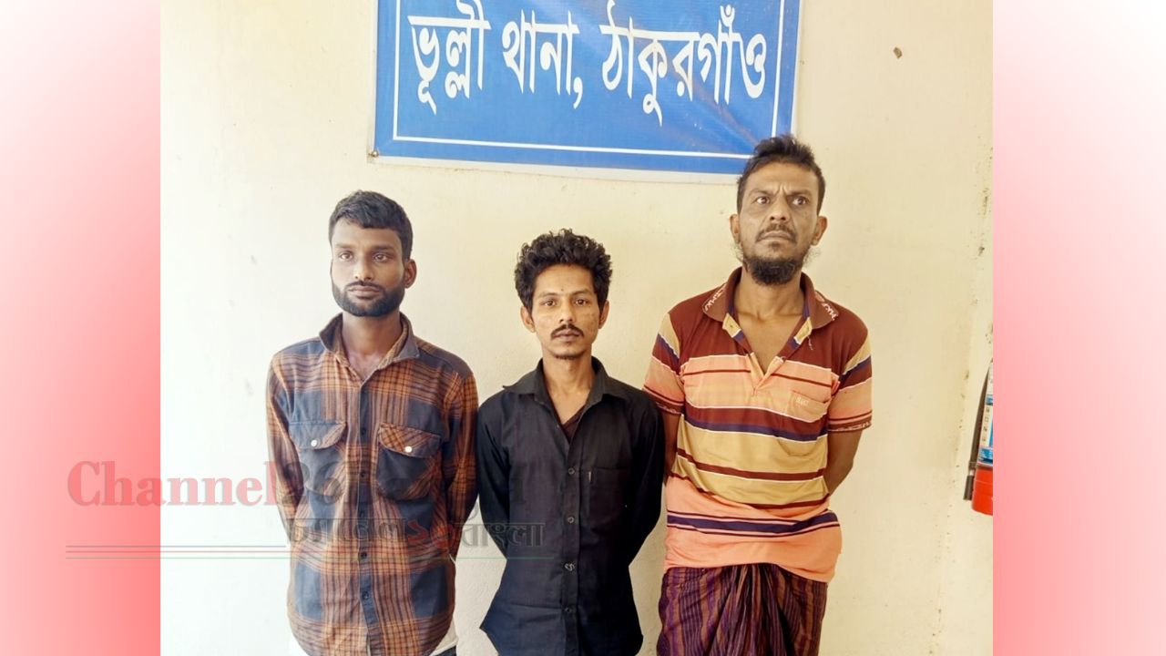 ঠাকুরগাঁওয়ের ভূল্লীতে ভোররাতের অভিযানে ৩৩ পিস ইয়াবাসহ তিনজন আটক